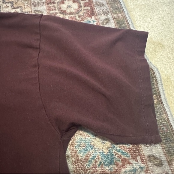 Traceable Organic Cotton Jersey Funnel Neck Box-Top Boxy Fit, Short Length SZ L - Picture 8 of 12